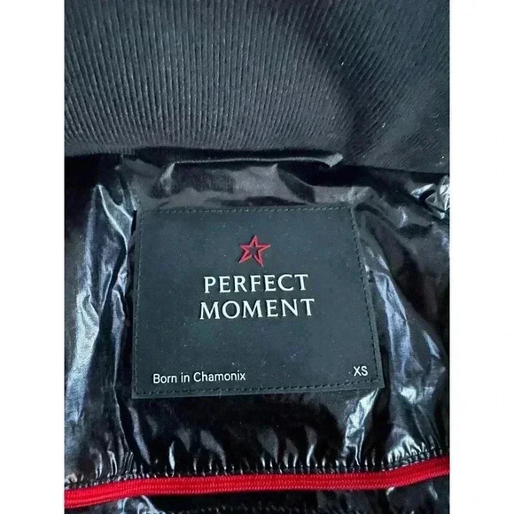 Perfect Moment Metallic January Down Jacket Black Cire NWT NEW! - Picture 11 of 13